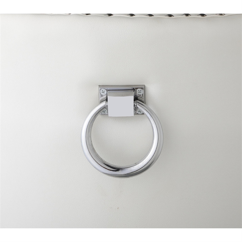 Maklaine Tufted Dark Gray Velvet Side Chairs with Clear Acrylic Legs (Set of 2)