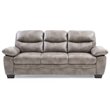 Maklaine Modern / Contemporary Faux Leather Sofa in Gray Finish