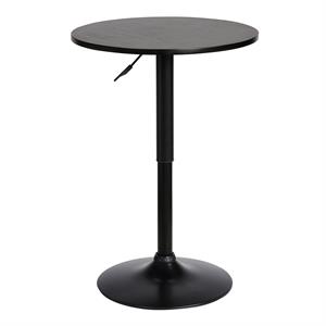 Maklaine Modern / Contemporary Metal Adjustable Pub Table in Black