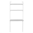 Maklaine Modern / Contemporary Wall Mount Writing Desk in White