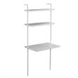 Maklaine Modern / Contemporary Wall Mount Writing Desk in White
