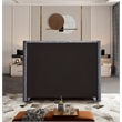 Maklaine Solid Wood Tufted Velvet Wing Back Full Bed in Gray