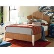 Maklaine Transitional Wicker / Rattan King Bed King in Mahogany