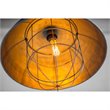 Maklaine Farmhouse Style Silver Toned Metal Dome Pendant Light