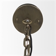 Maklaine Farmhouse Style Silver Toned Metal Dome Pendant Light