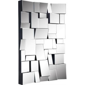 Maklaine Modern / Contemporary Geometric Designed Glass Mirror