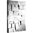 Maklaine Modern / Contemporary Geometric Designed Glass Mirror