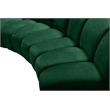 Maklaine Modern / Contemporary Green Velvet 2pc. Modular Sectional