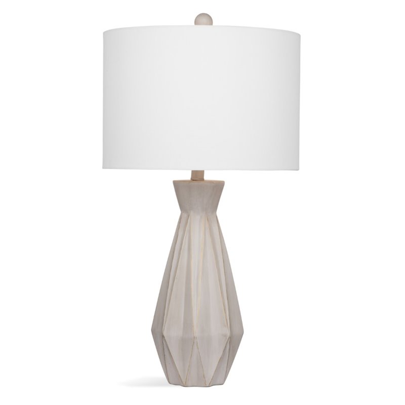Maklaine Modern / Contemporary Table Lamp in Gold Cement Stone