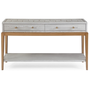 Maklaine Contemporary Wood Console Table in Soft Graphite Gray