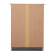 Maklaine Engineered Wood Contemporary 3 Drawer Nightstand in Gray