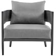 Maklaine 4-Piece Outdoor Fabric Outdoor Conversation Set in Gray