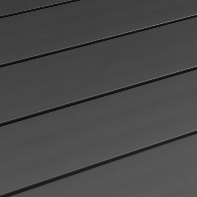 Maklaine 4-Piece Outdoor Fabric Outdoor Conversation Set in Gray