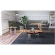 Maklaine Modern / Contemporary Live Edge Acacia Wood Top End Table