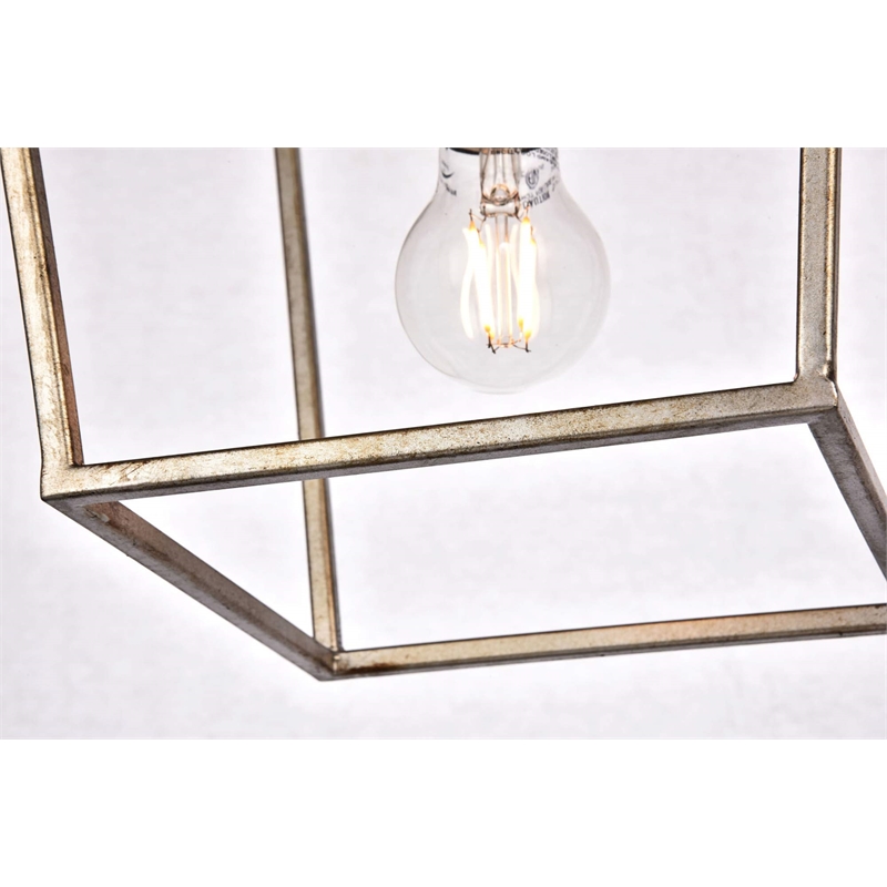 Maklaine Contemporary 1-Light Transitional Metal Pendant in Black