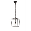 Maklaine Contemporary 1-Light Transitional Metal Pendant in Black
