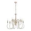 Maklaine 9-Light Mid-Century Metal Pendant in Weathered Dove