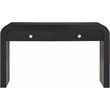 Maklaine Modern / Contemporary Rich Black Wood Veneer Console Table