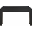 Maklaine Modern / Contemporary Rich Black Wood Veneer Console Table