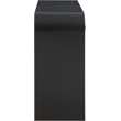 Maklaine Modern / Contemporary Rich Black Wood Veneer Console Table