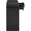 Maklaine Modern / Contemporary Rich Black Wood Veneer Console Table
