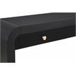 Maklaine Modern / Contemporary Rich Black Wood Veneer Console Table