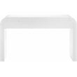 Maklaine Modern / Contemporary Rich White Wood Veneer Console Table