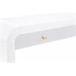 Maklaine Modern / Contemporary Rich White Wood Veneer Console Table