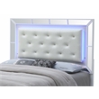 Maklaine Modern / Contemporary Queen Panel Bed in White Finish