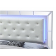 Maklaine Modern / Contemporary Queen Panel Bed in White Finish