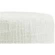 Maklaine Mid-Century Modern Cream Finish Boucle Fabric Stool