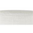 Maklaine Mid-Century Modern Cream Finish Boucle Fabric Stool