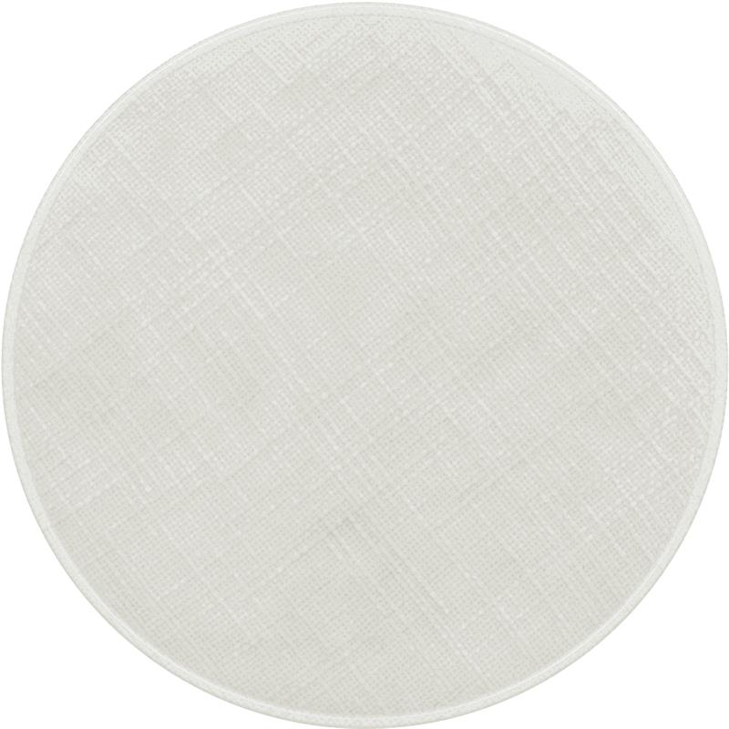 Maklaine Mid-Century Modern Cream Finish Boucle Fabric Stool