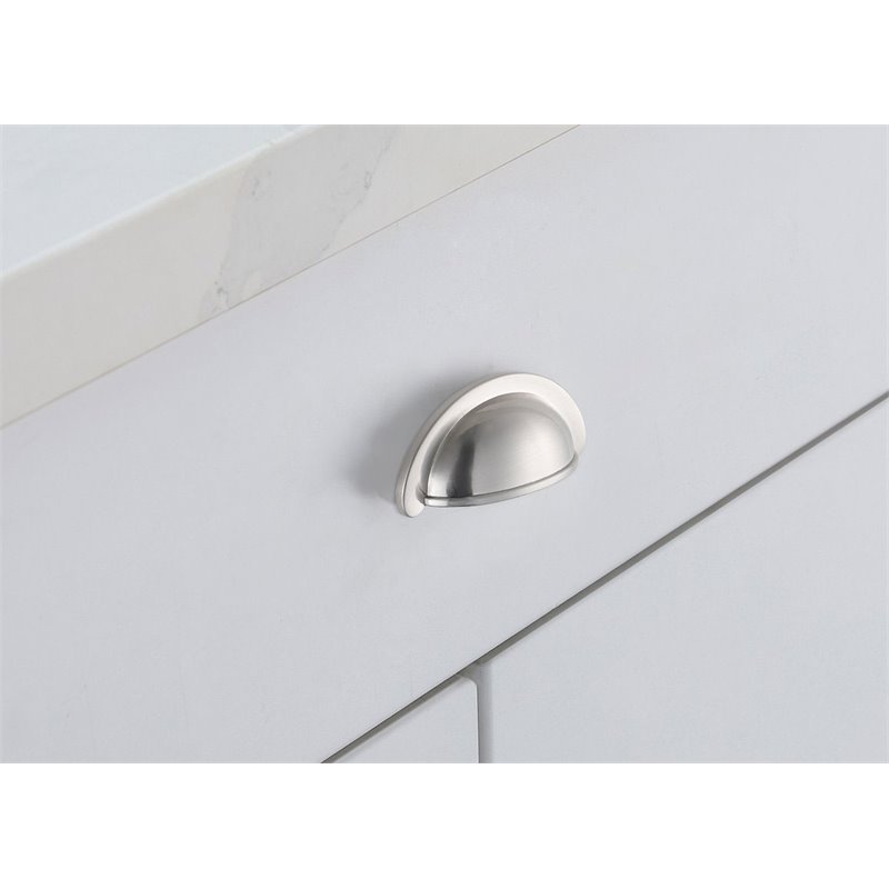 Maklaine Zinc Alloy Cup Bar Pull Multipack in Nickel (Set of 10)