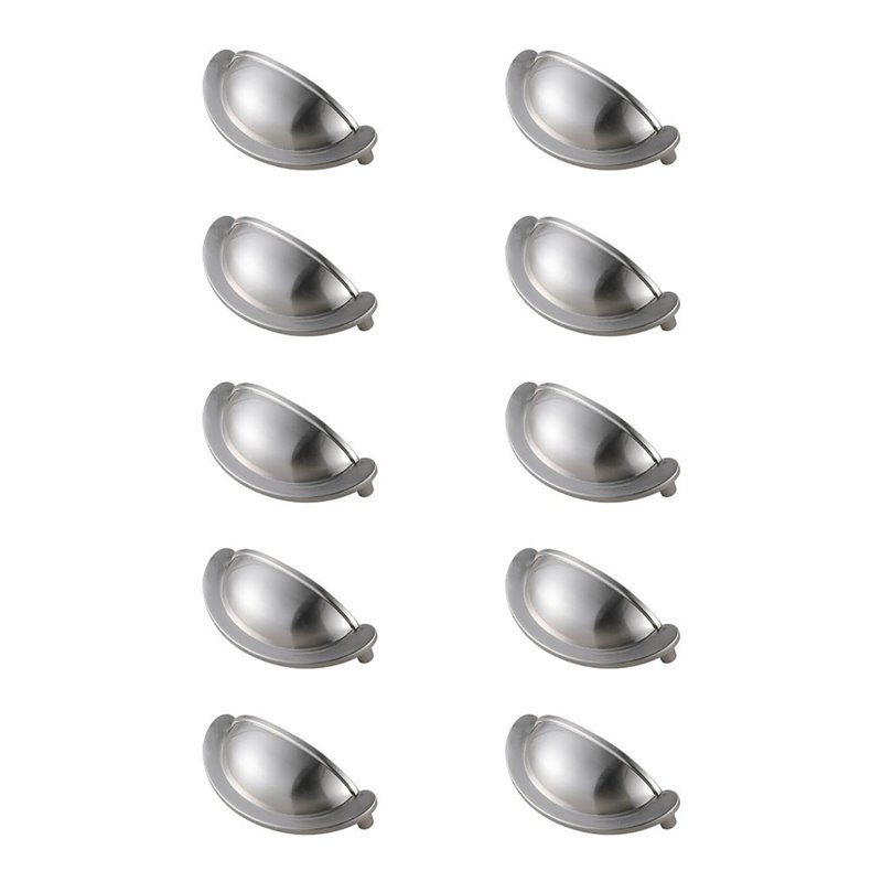 Maklaine Zinc Alloy Cup Bar Pull Multipack in Nickel (Set of 10)