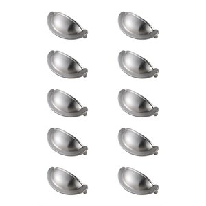 Maklaine Zinc Alloy Cup Bar Pull Multipack in Nickel (Set of 10)