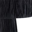 Maklaine Modern / Contemporary Raffia Fabric Black Table Lamp