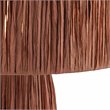 Maklaine Transitional Fabric Raffia Brick Red Finish Table Lamp