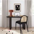 Maklaine Transitional Fabric Raffia Brick Red Finish Table Lamp