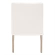 Maklaine Modern / Contemporary Fabric Arm Chair in White Finish