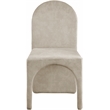 Maklaine Contemporary Stone Velvet Dining Side Chair (Set of 2)