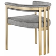 Maklaine Modern / Contemporary Grey Velvet Dining Chair (Set of 2)