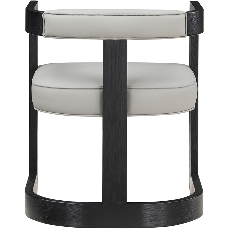 Maklaine Modern / Contemporary Solid Wood Grey Finish Dining Chair