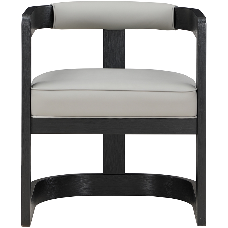 Maklaine Modern / Contemporary Solid Wood Grey Finish Dining Chair