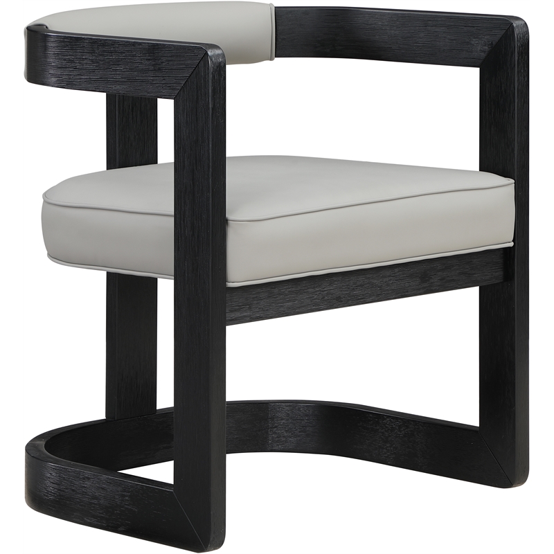 Maklaine Modern / Contemporary Solid Wood Grey Finish Dining Chair