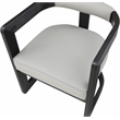 Maklaine Modern / Contemporary Solid Wood Grey Finish Dining Chair