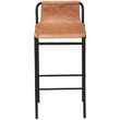 Maklaine Modern / Contemporary Cognac Faux Leather Counter Stool