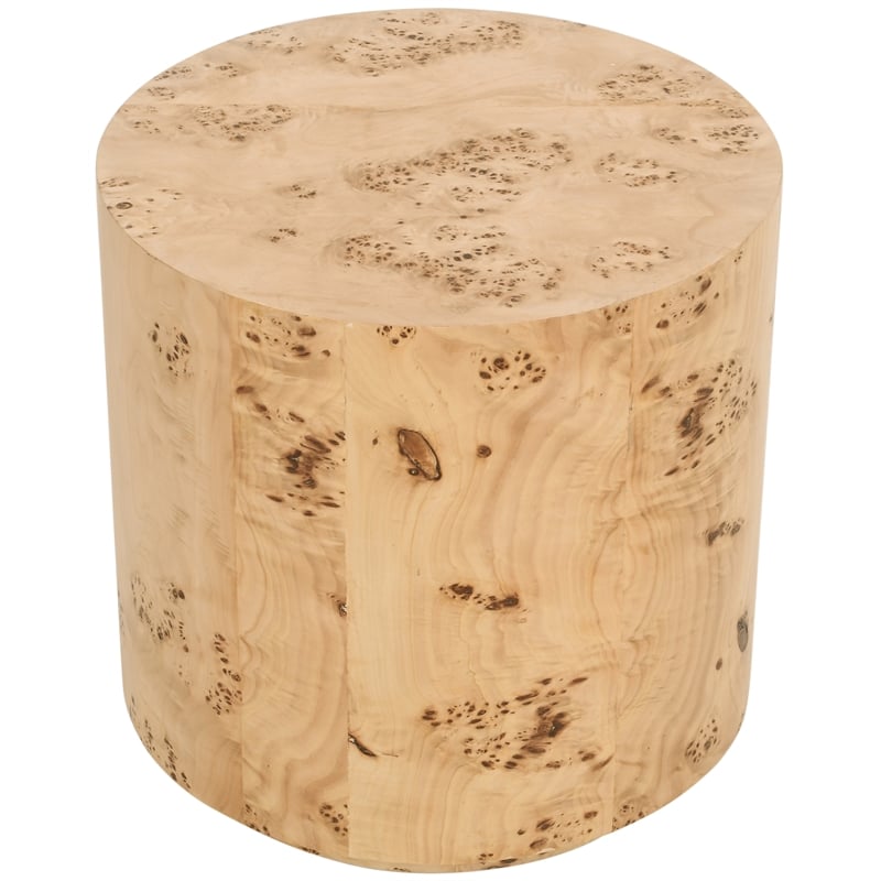 Maklaine Mid-Century Modern Natural Ash Finish Wood End Table