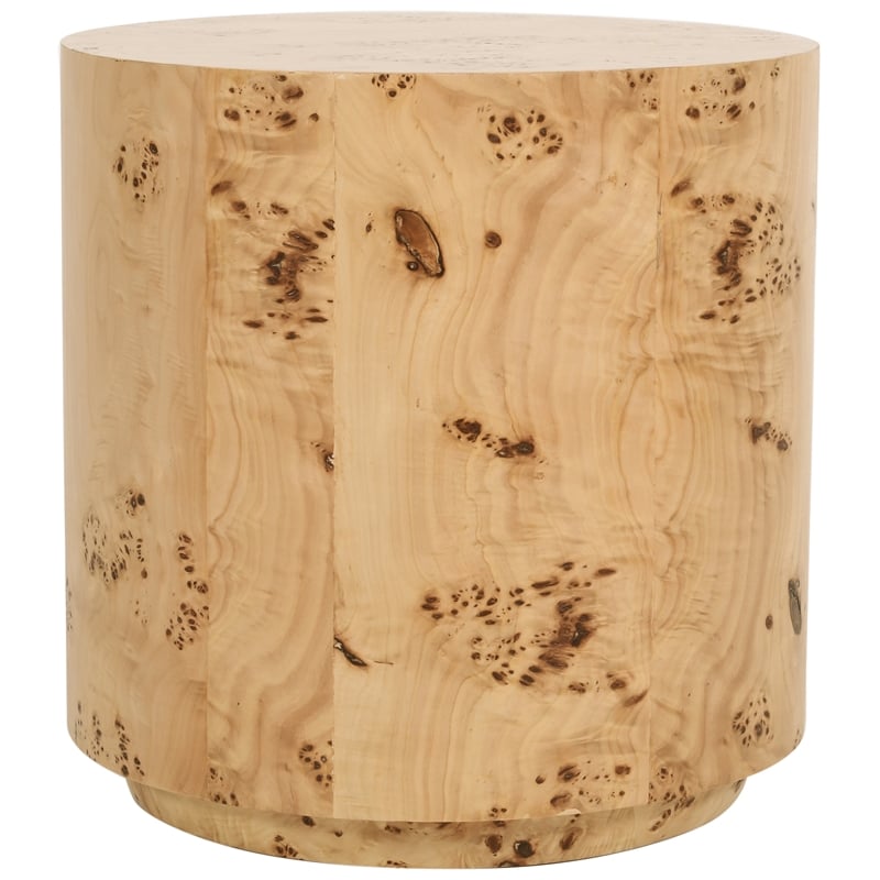 Maklaine Mid-Century Modern Natural Ash Finish Wood End Table