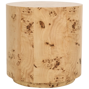 Maklaine Mid-Century Modern Natural Ash Finish Wood End Table